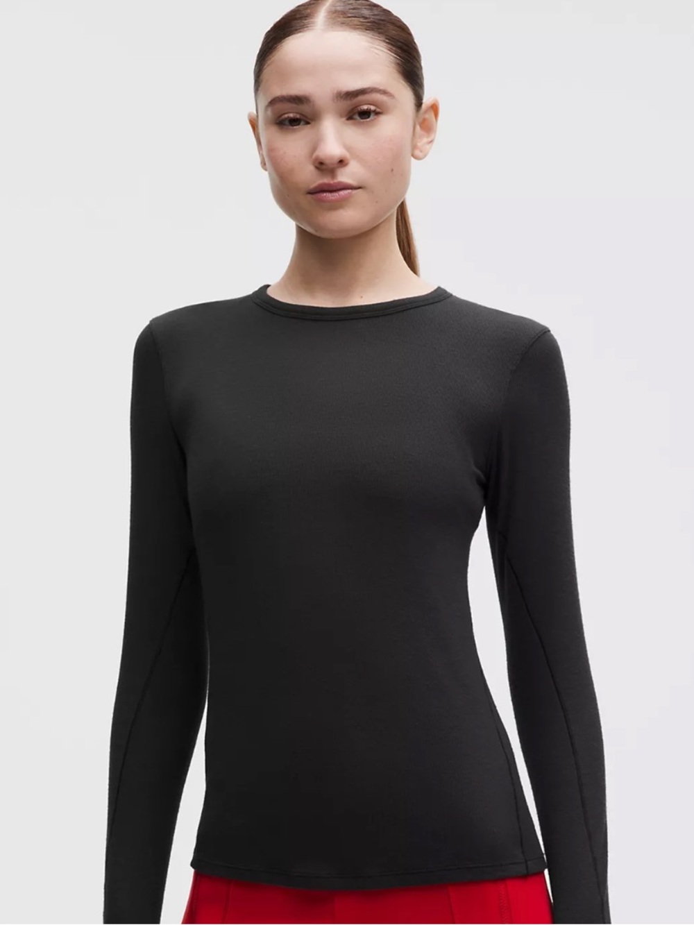 Lululemon Hold Tight LS - Black - Size 8